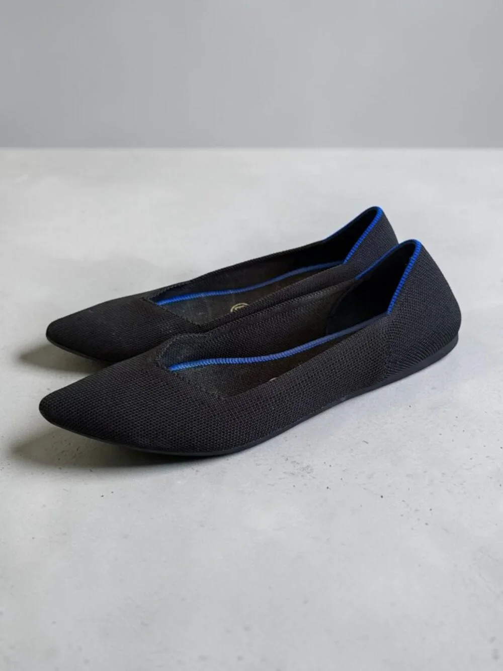 ROTHYS Women’s Black Pointed Toe Flats Size 8.5